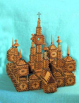 Поделки из спичек.Домик из спичек