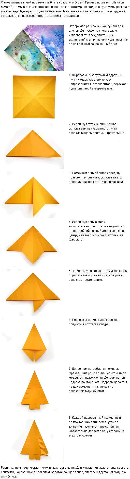 Оригами из бумаги на елку схемы Оригами из бумаги на елку схемы