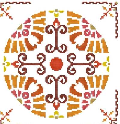 изложена техника вышивки крестом